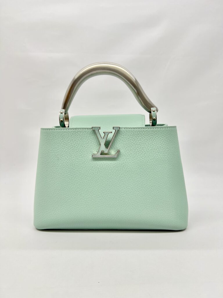 Capucine BB Brushed Metal Handle Ceramic Light Green