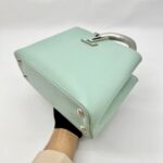 Capucine BB Brushed Metal Handle Ceramic Light Green