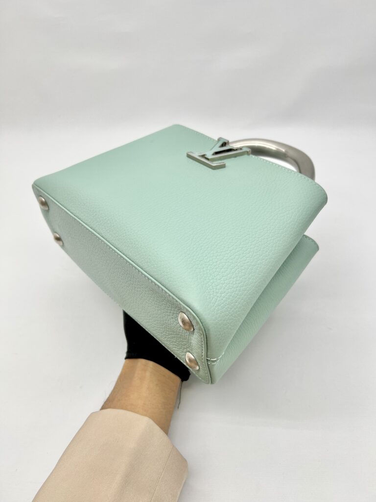 Capucine BB Brushed Metal Handle Ceramic Light Green