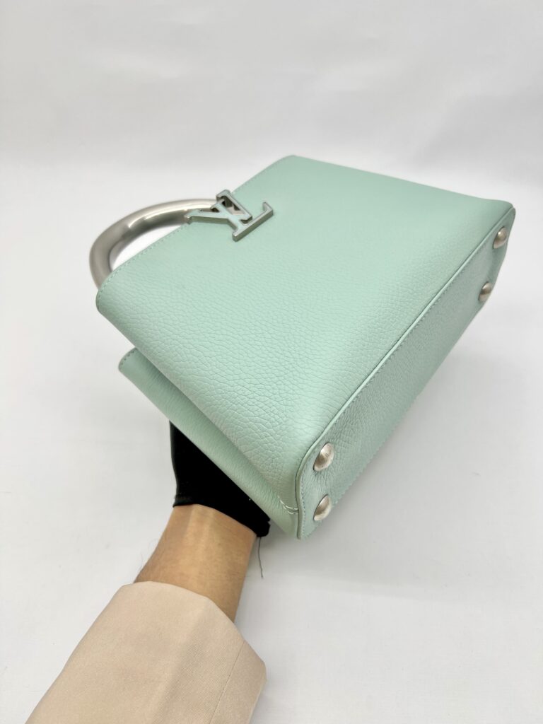 Capucine BB Brushed Metal Handle Ceramic Light Green