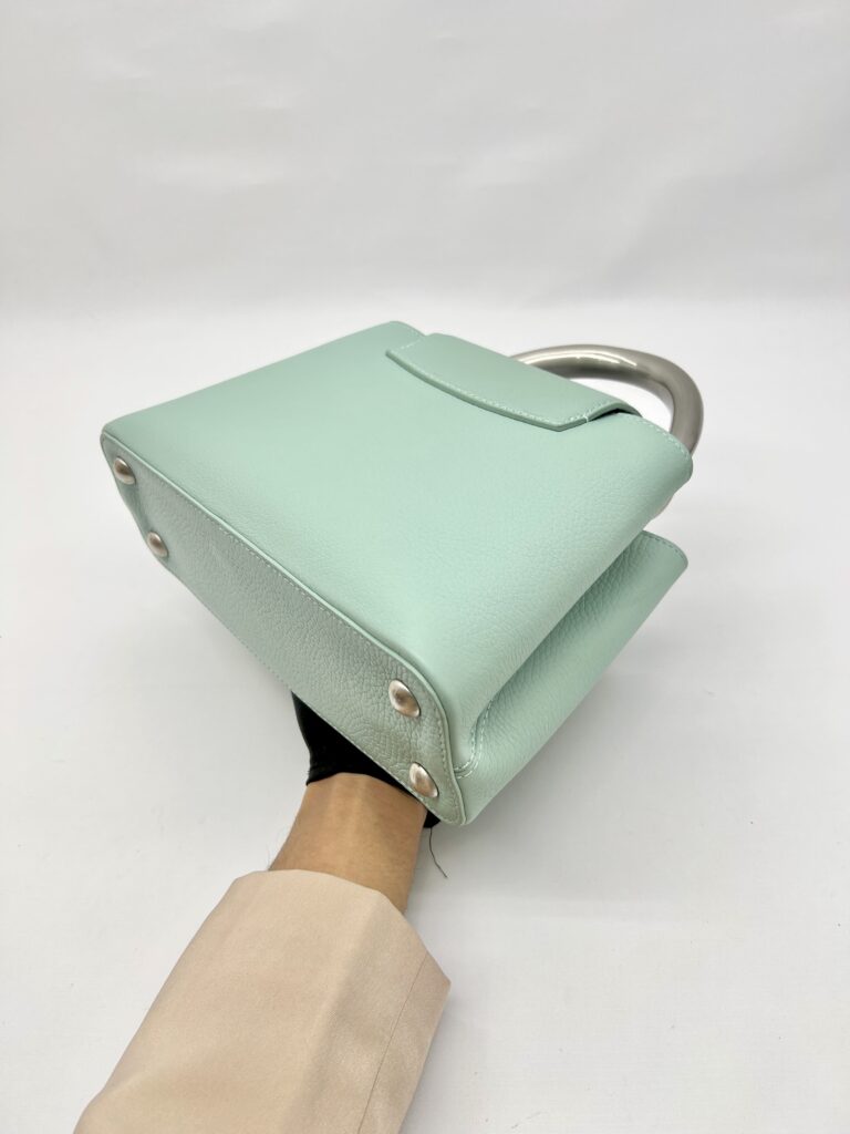 Capucine BB Brushed Metal Handle Ceramic Light Green