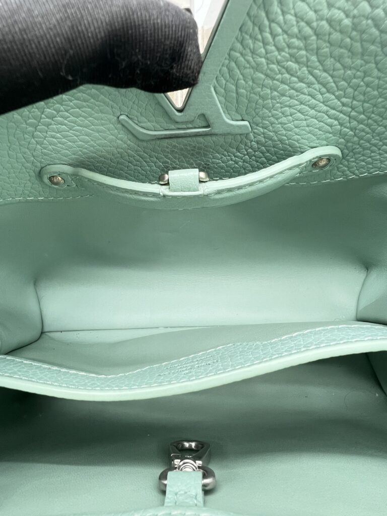 Capucine BB Brushed Metal Handle Ceramic Light Green