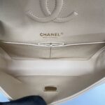 Medium Classic D Flap Caviar Beige GHW