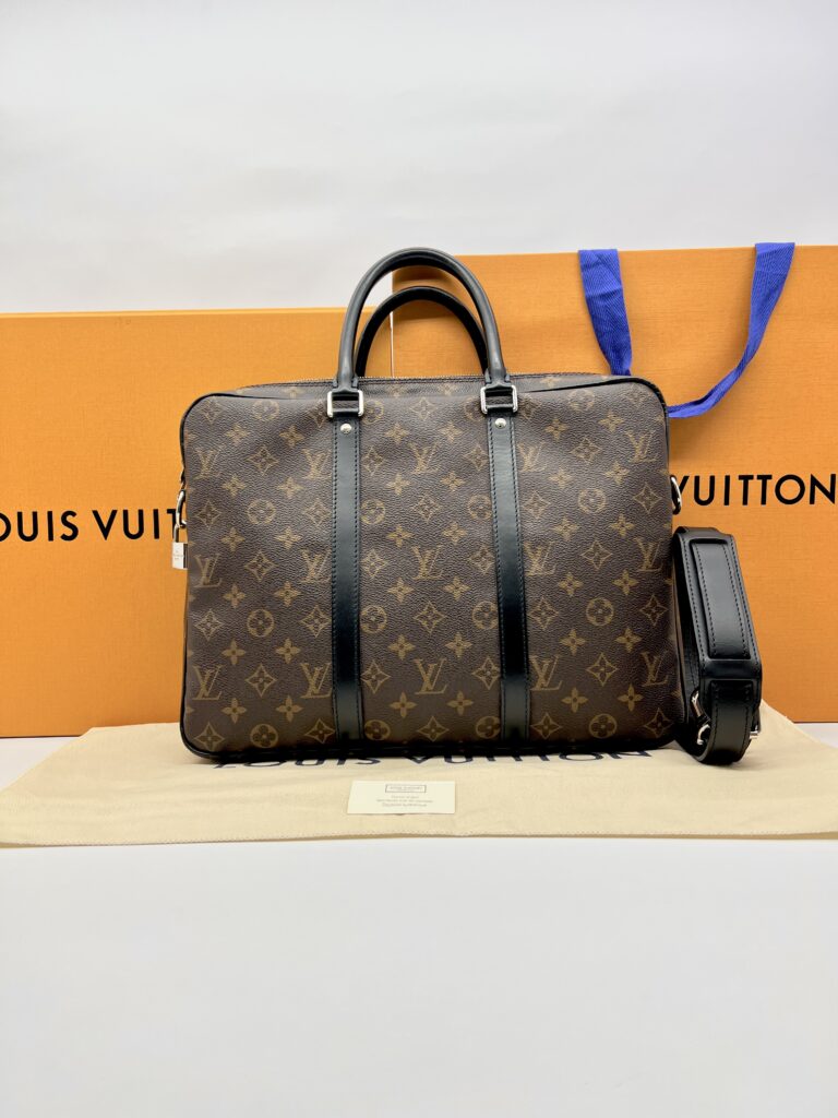 Briefcase Monogram Macassar SHW