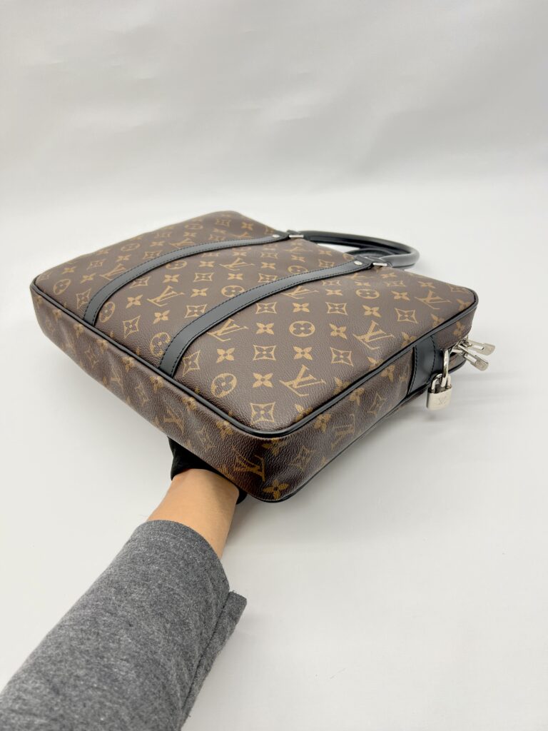 Briefcase Monogram Macassar SHW