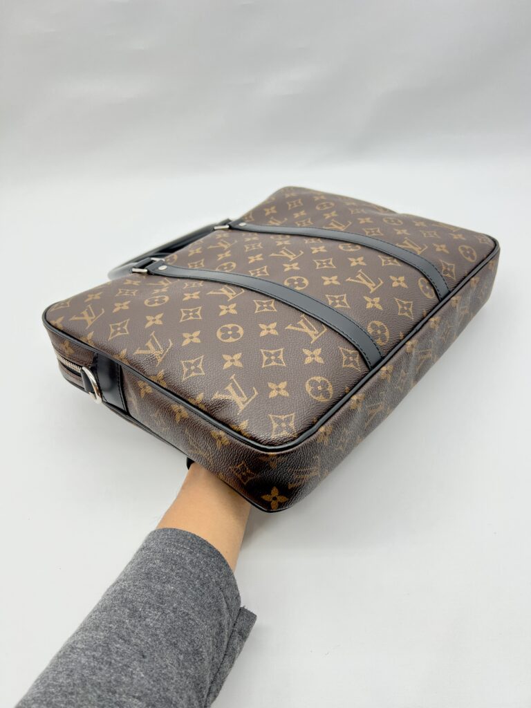 Briefcase Monogram Macassar SHW