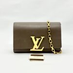 Chain Pochette Louise Taupe GHW