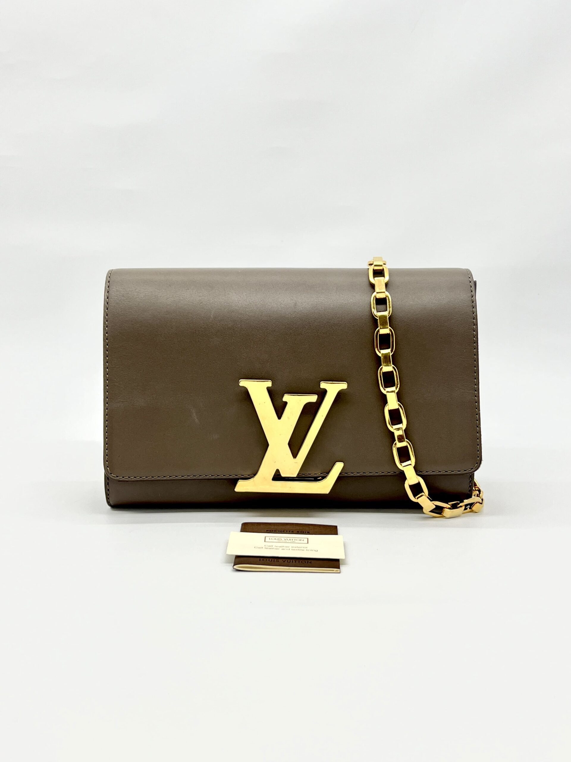 Chain Pochette Louise Taupe GHW