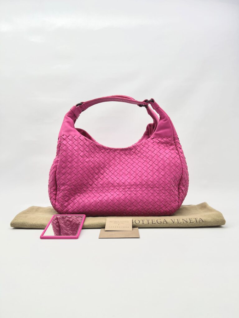 Campana Hobo Intrecciato Fuchsia