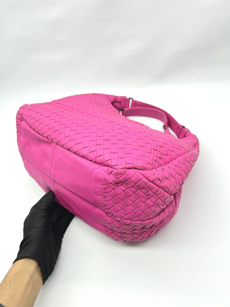 Campana Hobo Intrecciato Fuchsia