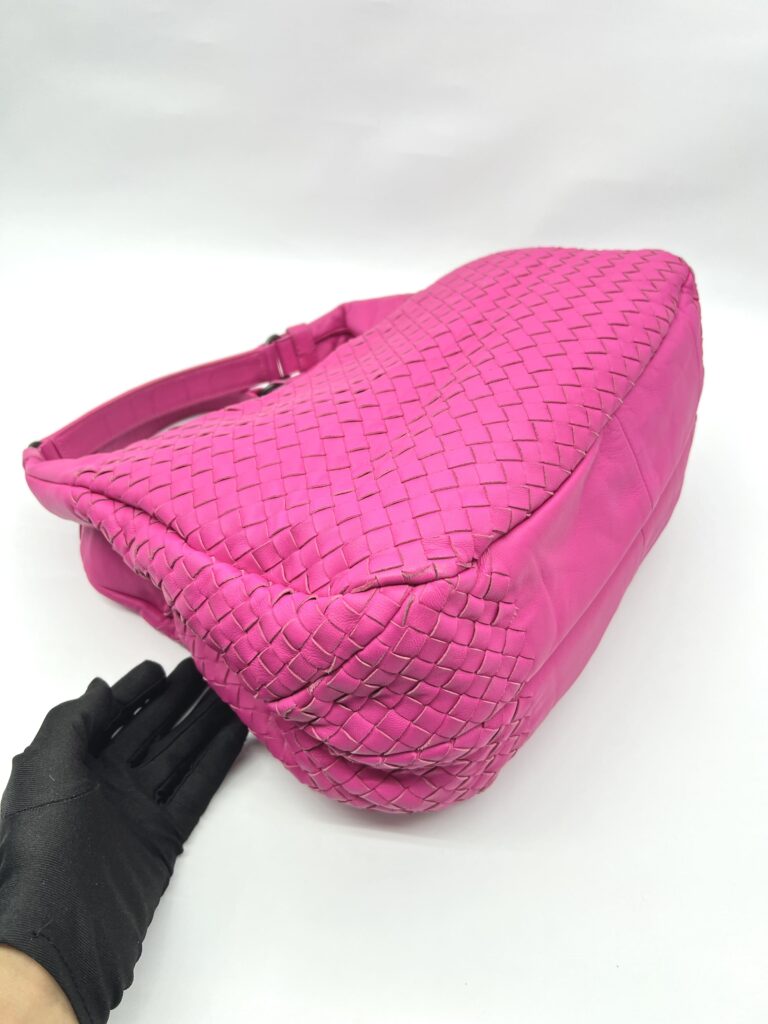 Campana Hobo Intrecciato Fuchsia