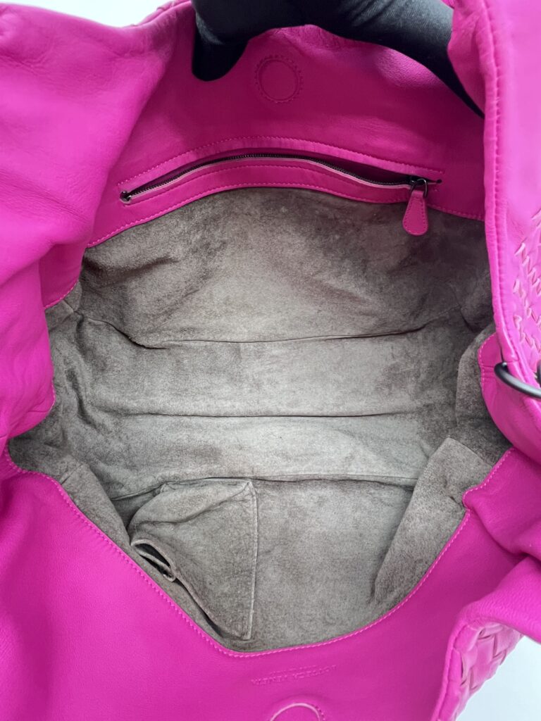 Campana Hobo Intrecciato Fuchsia