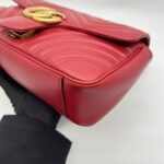 Marmont Flap Small Red GHW