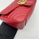 Marmont Flap Small Red GHW