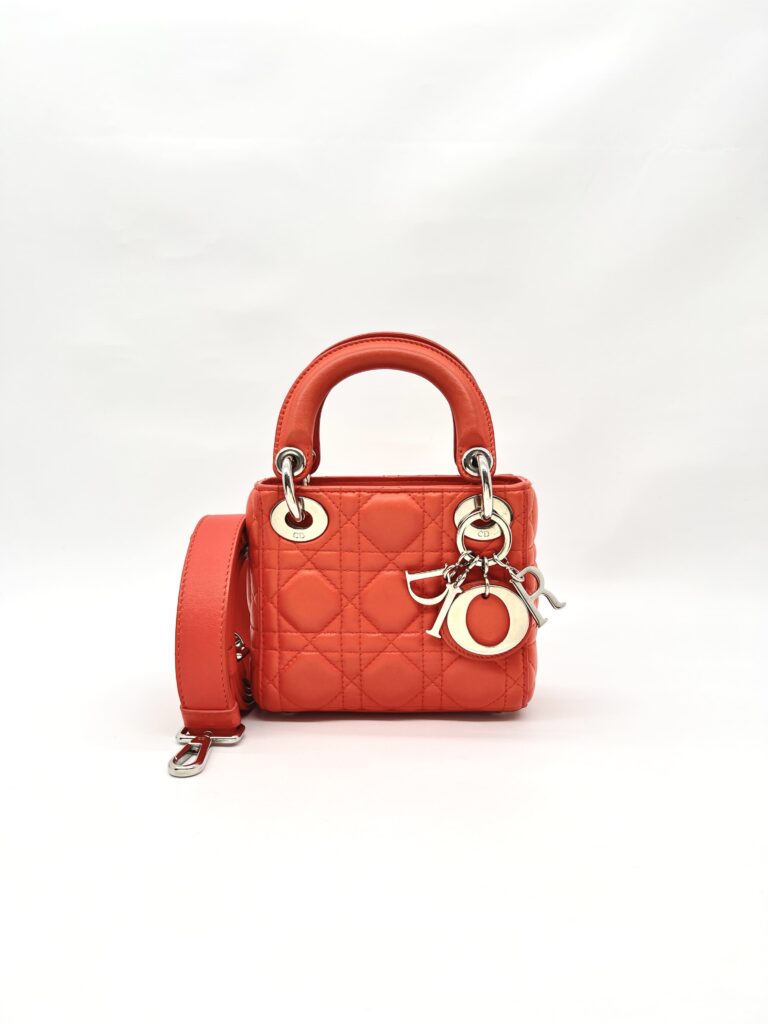 Lady Dior Lambskin Orange SHW