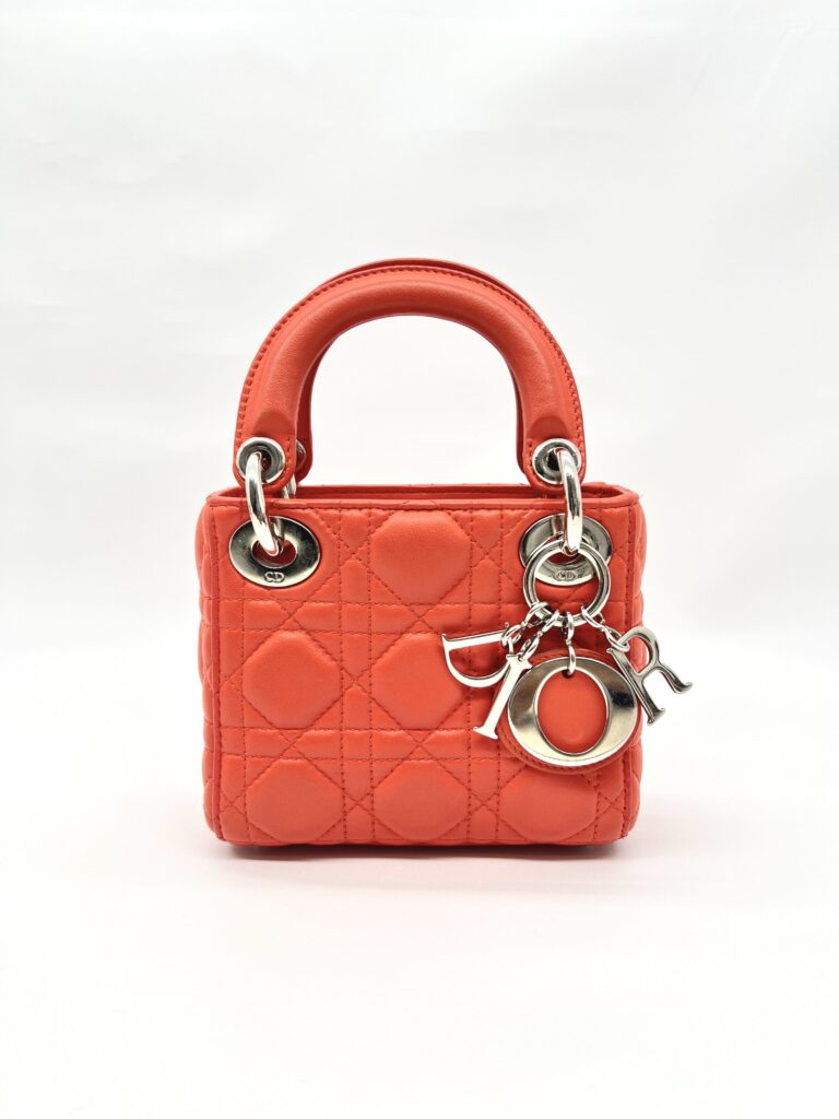 Lady Dior Lambskin Orange SHW