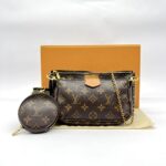 Multi Pochette Monogram Strap Khaki GHW