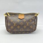 Multi Pochette Monogram Strap Khaki GHW