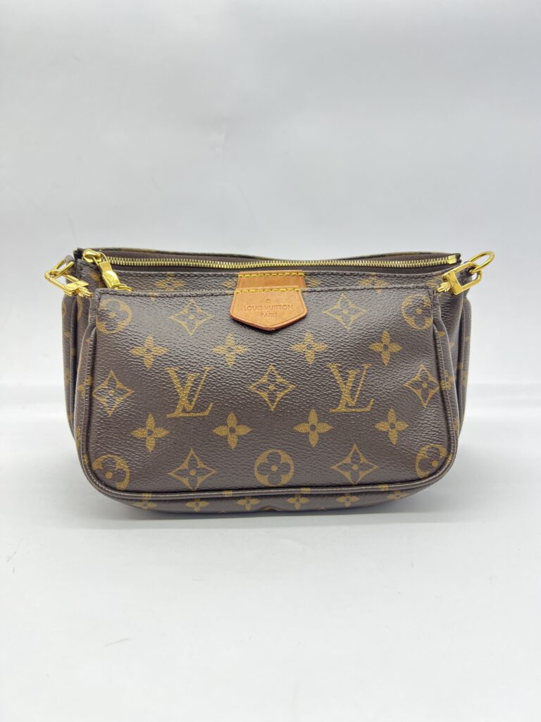 Multi Pochette Monogram Strap Khaki GHW