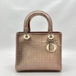 Lady Dior Medium Patent Cannage Rose Gold LGHW