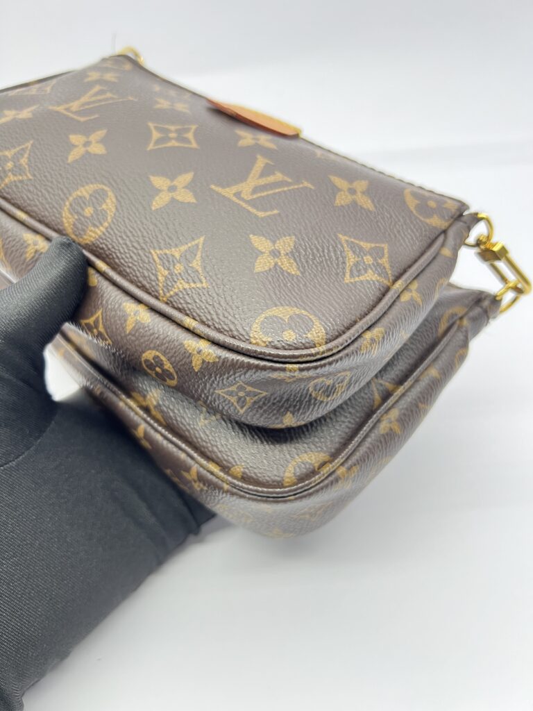 Multi Pochette Monogram Strap Khaki GHW