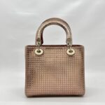 Lady Dior Medium Patent Cannage Rose Gold LGHW