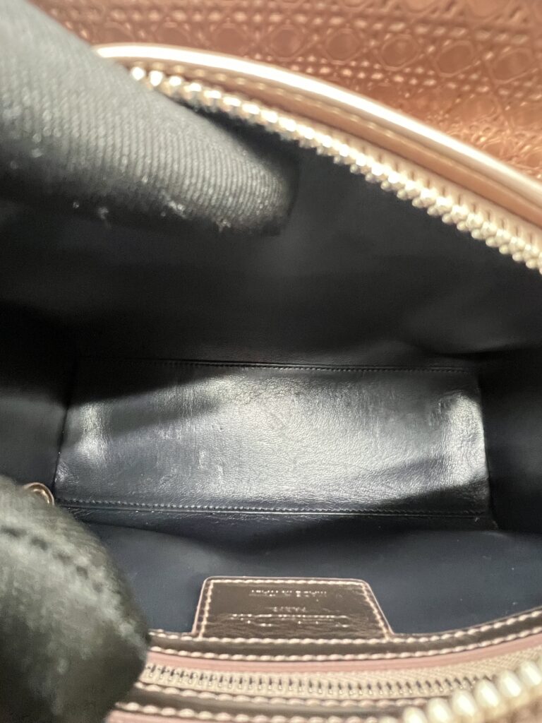 Lady Dior Medium Patent Cannage Rose Gold LGHW