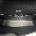 Jumbo Classic D Flap Black Chevron Caviar SHW