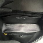 Mini Rectangle Crinkled Patent All Black
