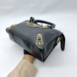 Small City Edge Chevre Black GHW