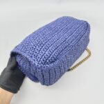 Niki Medium Raffia Blue GHW