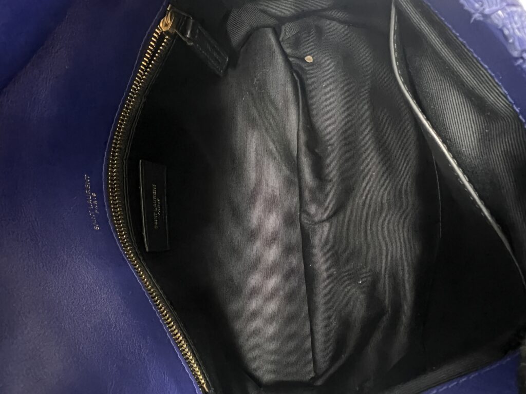 Niki Medium Raffia Blue GHW