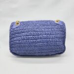 Niki Medium Raffia Blue GHW