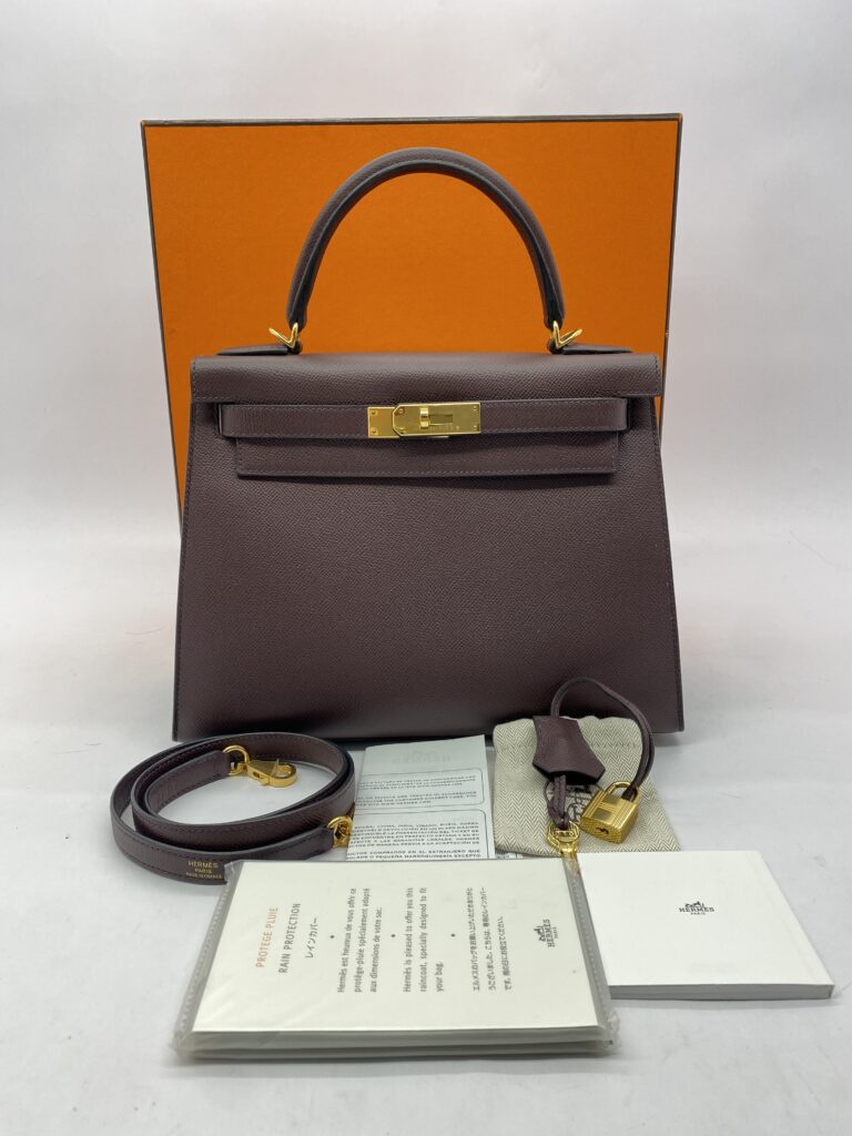 Kelly 28 Epsom Rouge Sellier GHW