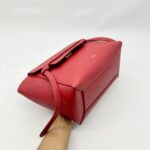 Micro Belt Bag Grained Red SHW