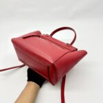 Micro Belt Bag Grained Red SHW