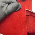 Micro Belt Bag Grained Red SHW