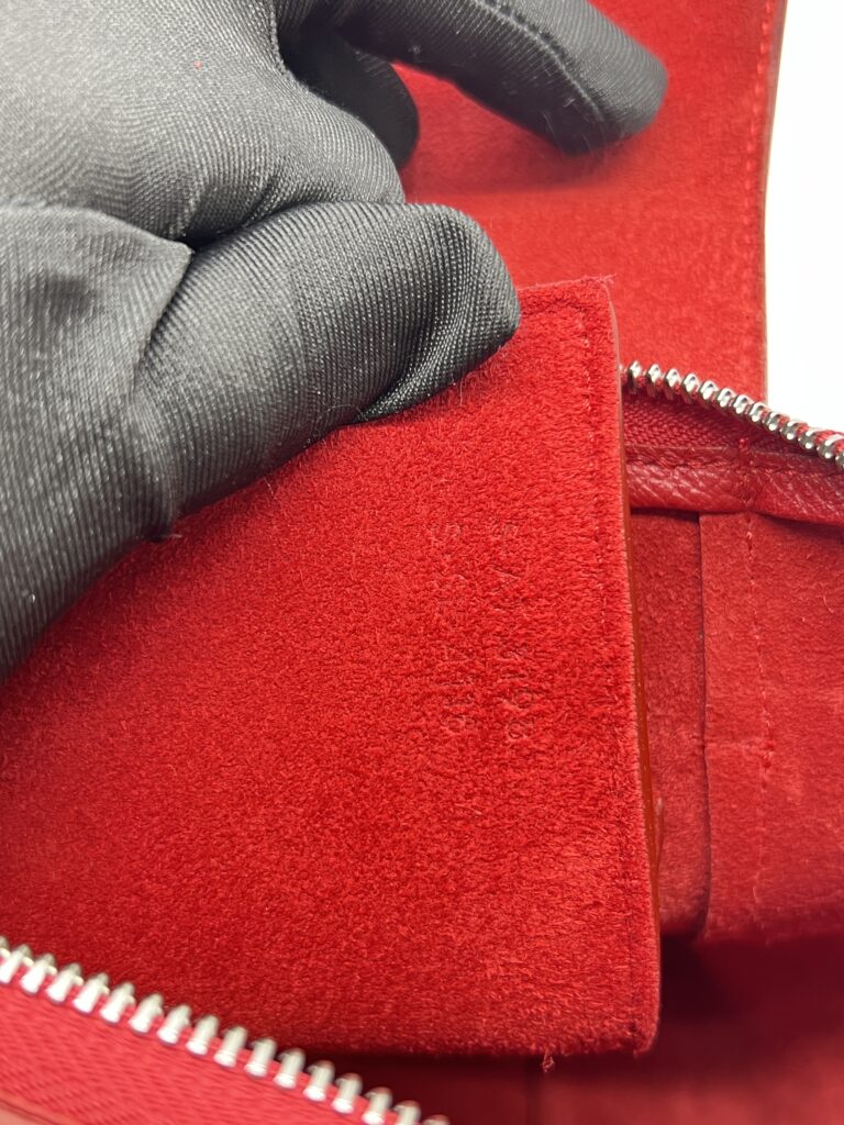 Micro Belt Bag Grained Red SHW