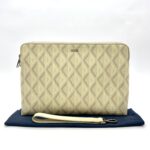 A5 Triangle Pouch White Beige SHW