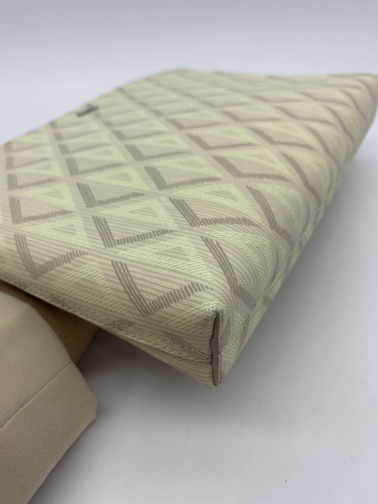 A5 Triangle Pouch White Beige SHW