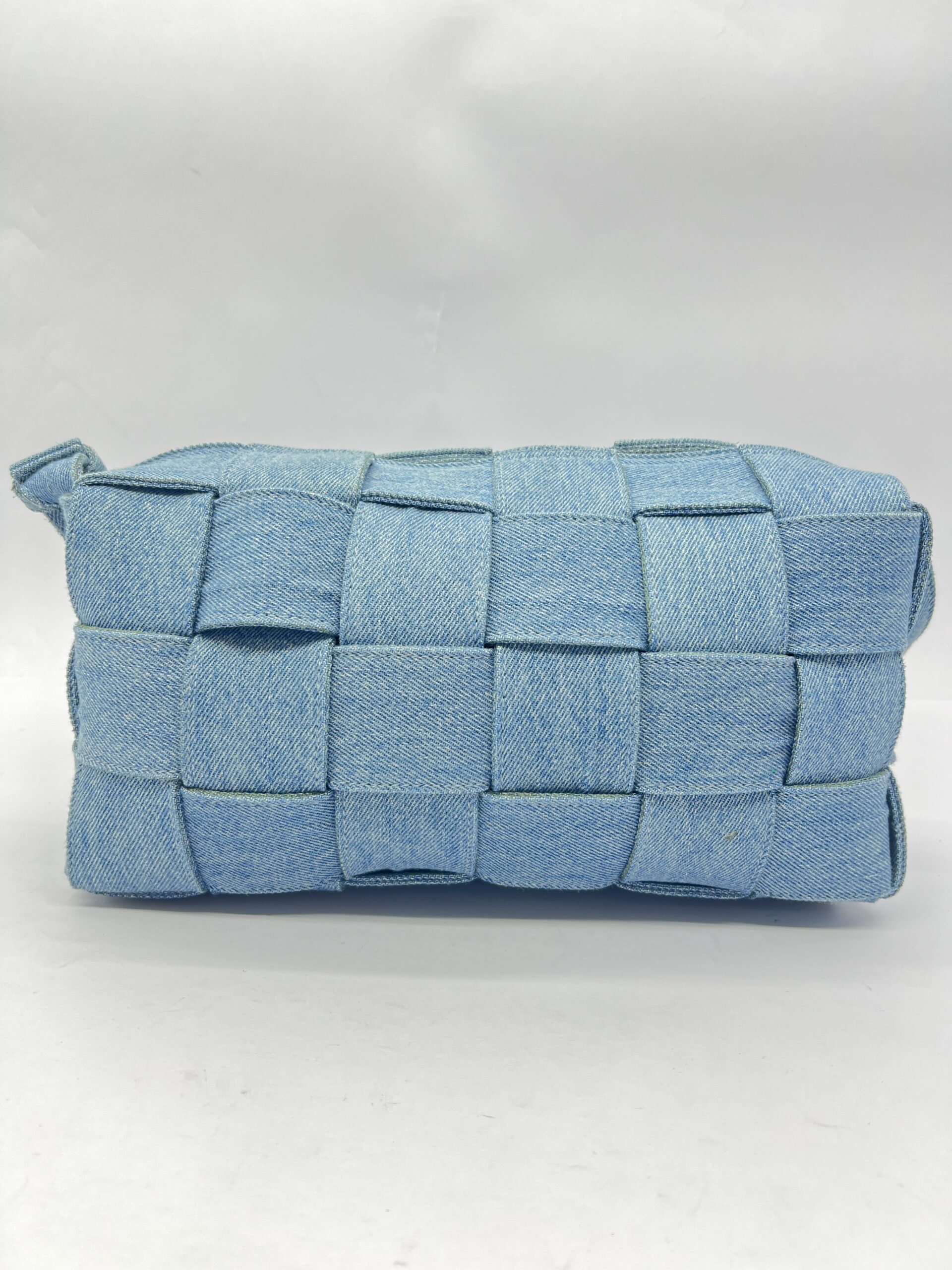 Brick Cassette Intrecciato Washed Denim SHW