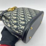 C'est Bag Canvas Blue Oblique GHW