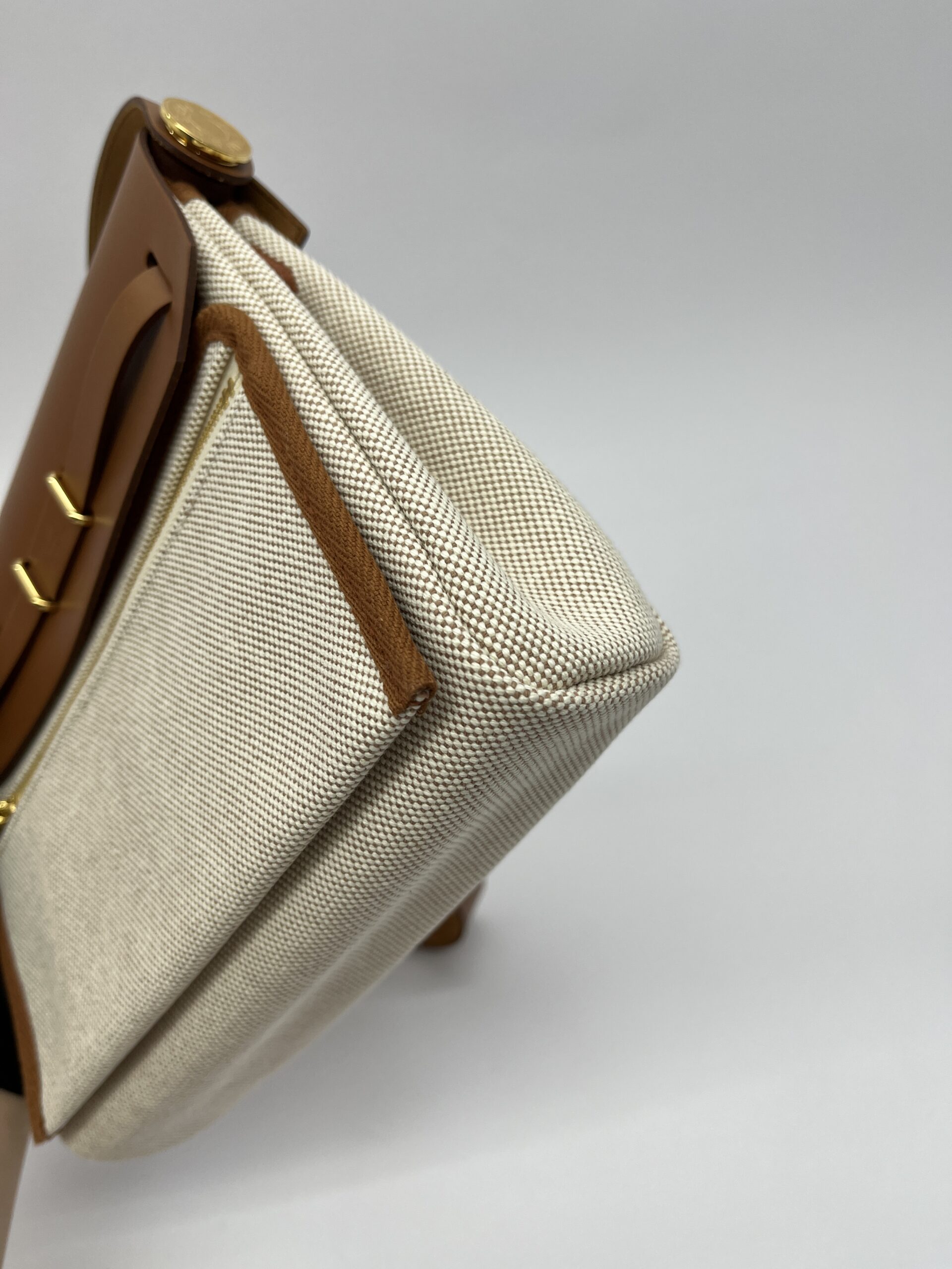 Mini Herbag 20 Ecru Beige Fauve GHW