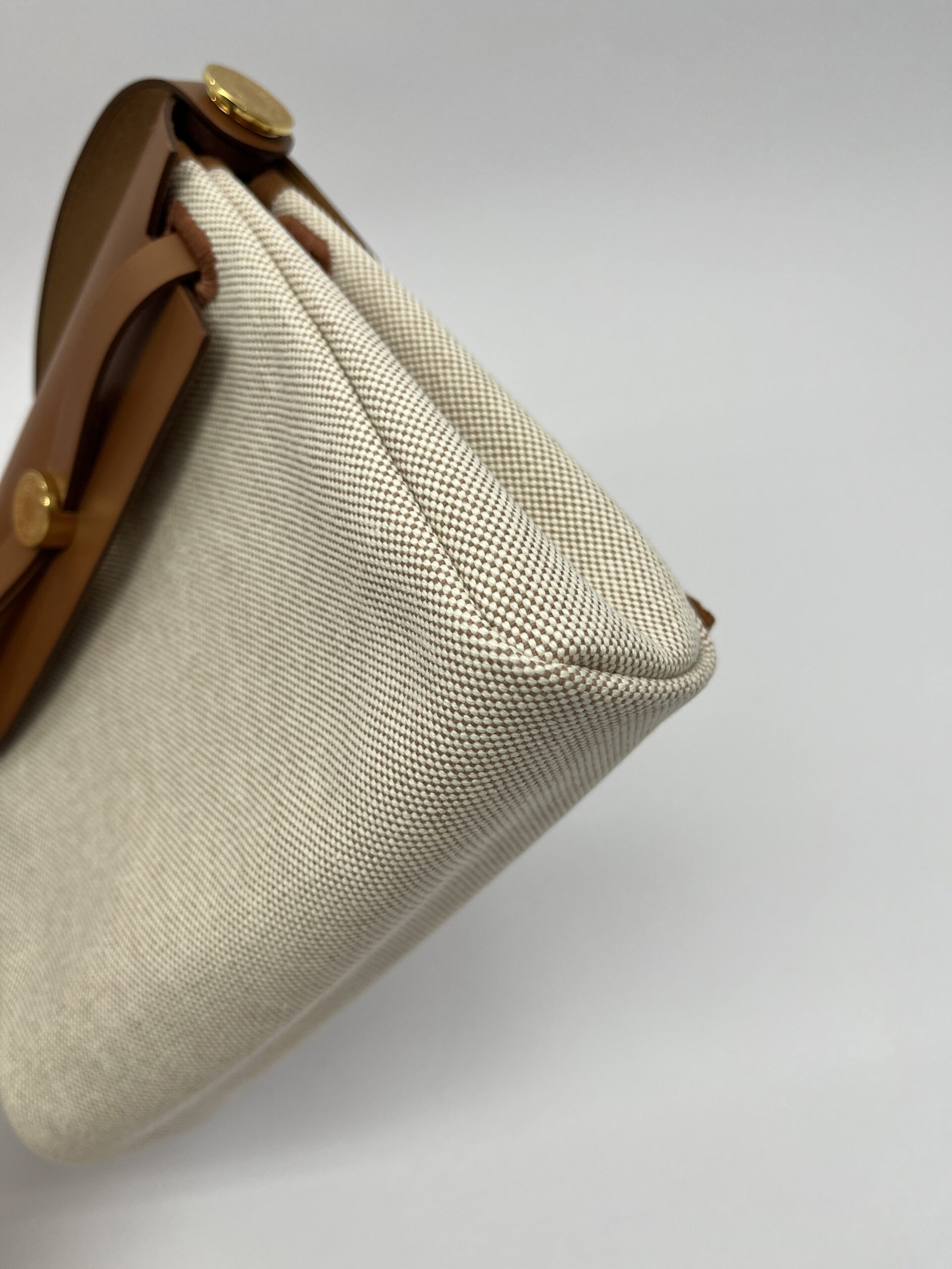 Mini Herbag 20 Ecru Beige Fauve GHW