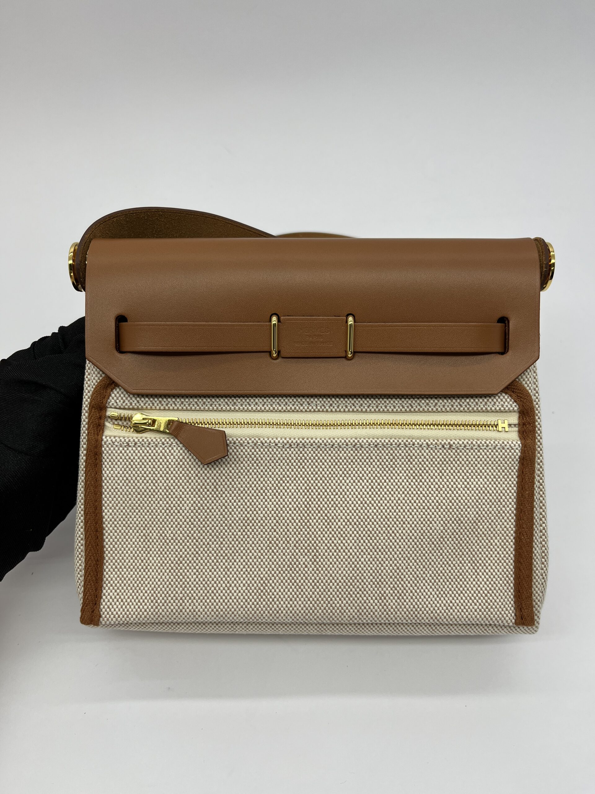 Mini Herbag 20 Ecru Beige Fauve GHW