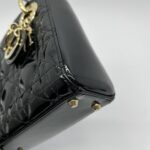 Lady Dior Mini Vernis Black GHW