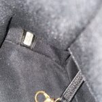 Stitched Large Shopping Tote Black Caviar