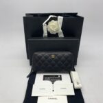 Fullzip Wallet Embossed Black GHW