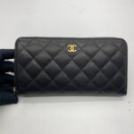Fullzip Wallet Embossed Black GHW