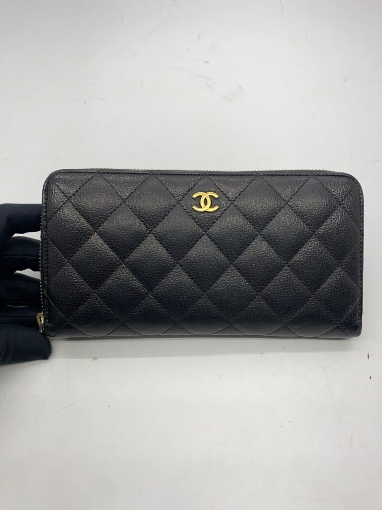 Fullzip Wallet Embossed Black GHW